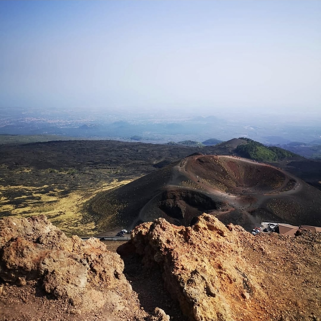 A summit crater on Mount Etna